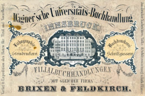 Wagner'sche Firmenwerbung Anno 1850.